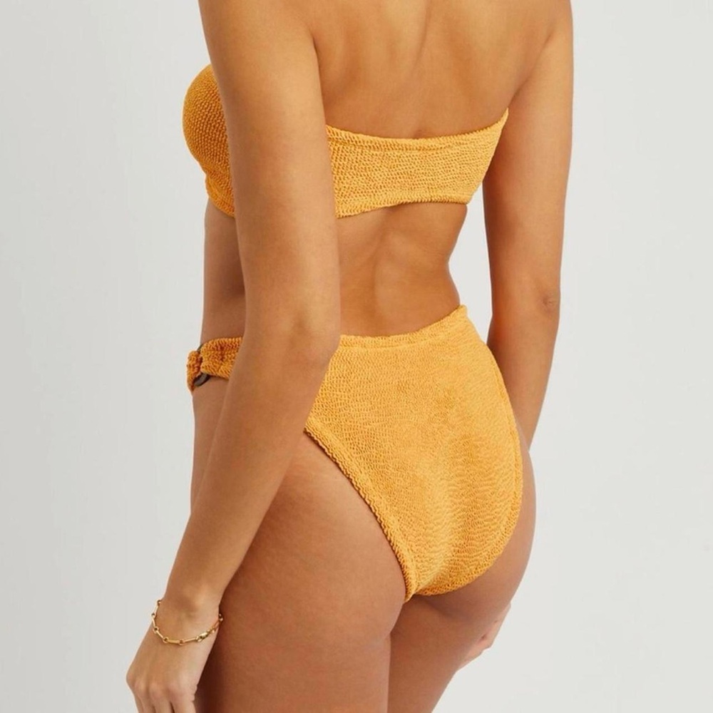 Hunza G Gloria Orange Bandeau Bikini Set - Picture 2 of 5